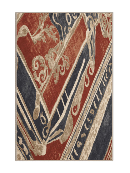 Hellenic Grandeurs Cycladic Essence - Premium Tan (W3C) Modern Area Rug | Plush & Washable Options | Rugolution Home Decor