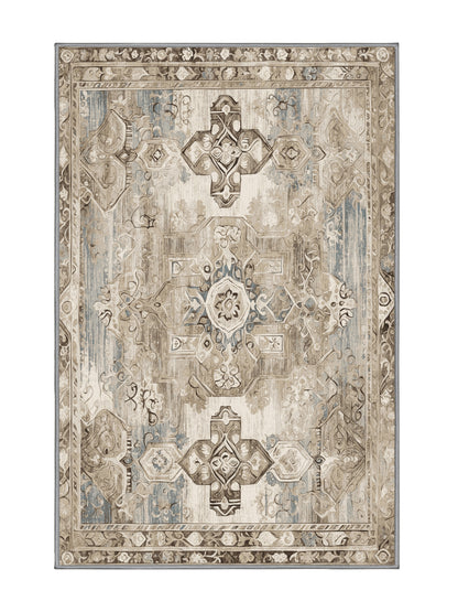 Heritage Mosaic Opulent Heritage - Premium Sandstone Modern Area Rug | Plush & Washable Options | Rugolution Home Decor