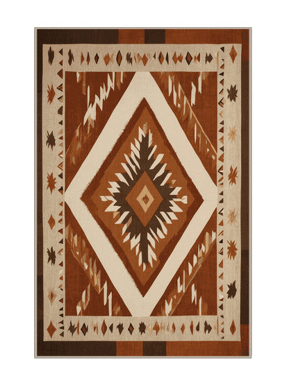Heritage Southwest Mesa Majesty - Premium Tan (W3C) Modern Area Rug | Plush & Washable Options | Rugolution Home Decor