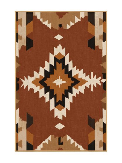 Heritage Southwest Clay Horizons - Premium Sienna (W3C) Modern Area Rug | Plush & Washable Options | Rugolution Home Decor