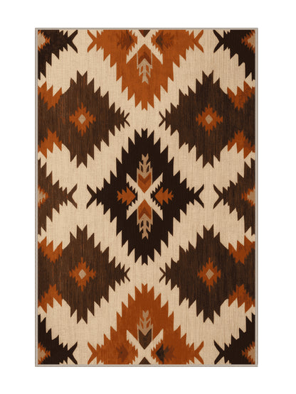 Heritage Southwest Canyon Solace - Premium Tan (W3C) Modern Area Rug | Plush & Washable Options | Rugolution Home Decor