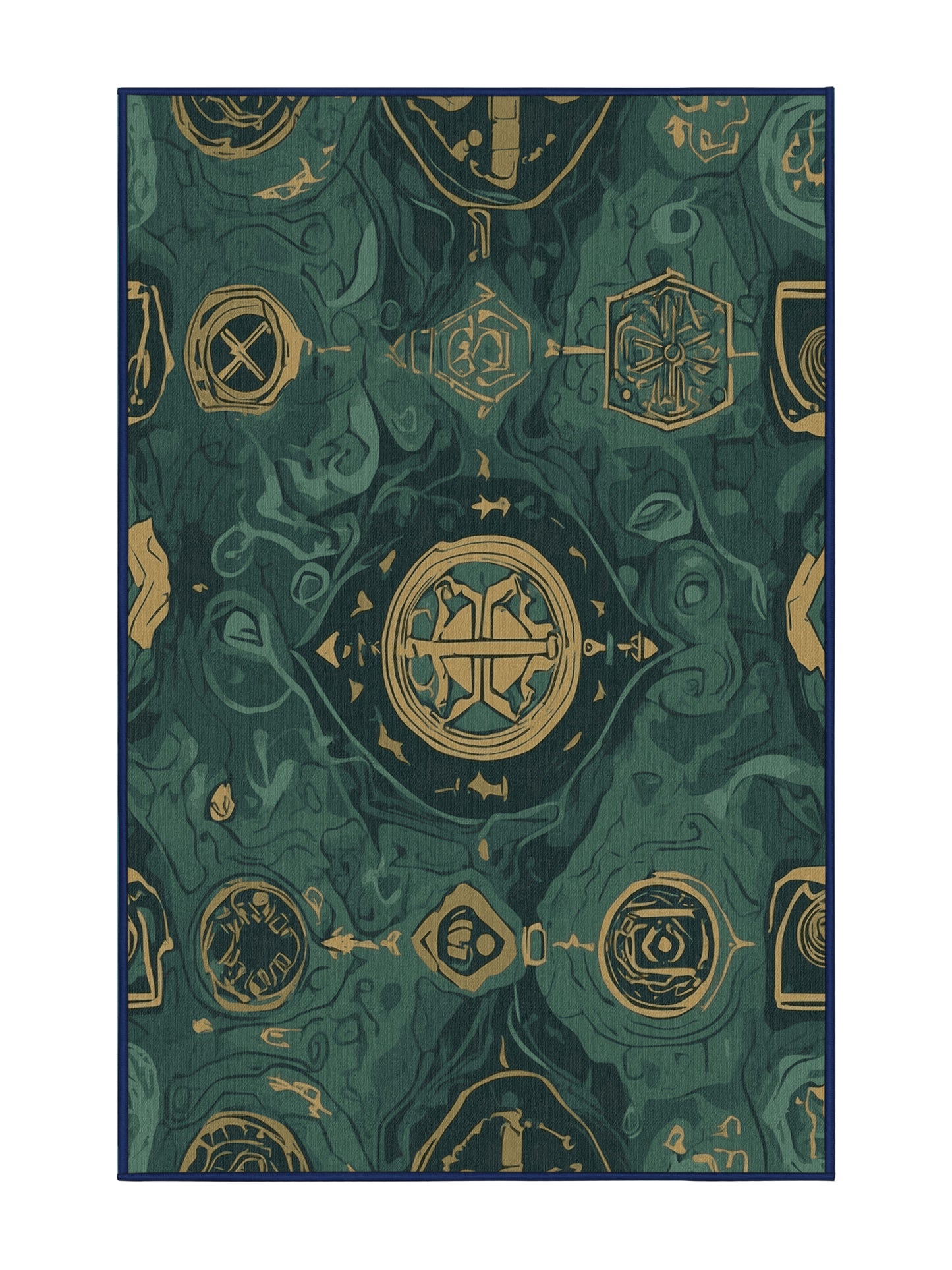 Heros Path Hyrule Horizon - Premium DarkSlateGray or DarkSlateGrey Modern Area Rug | Plush & Washable Options | Rugolution Home Decor