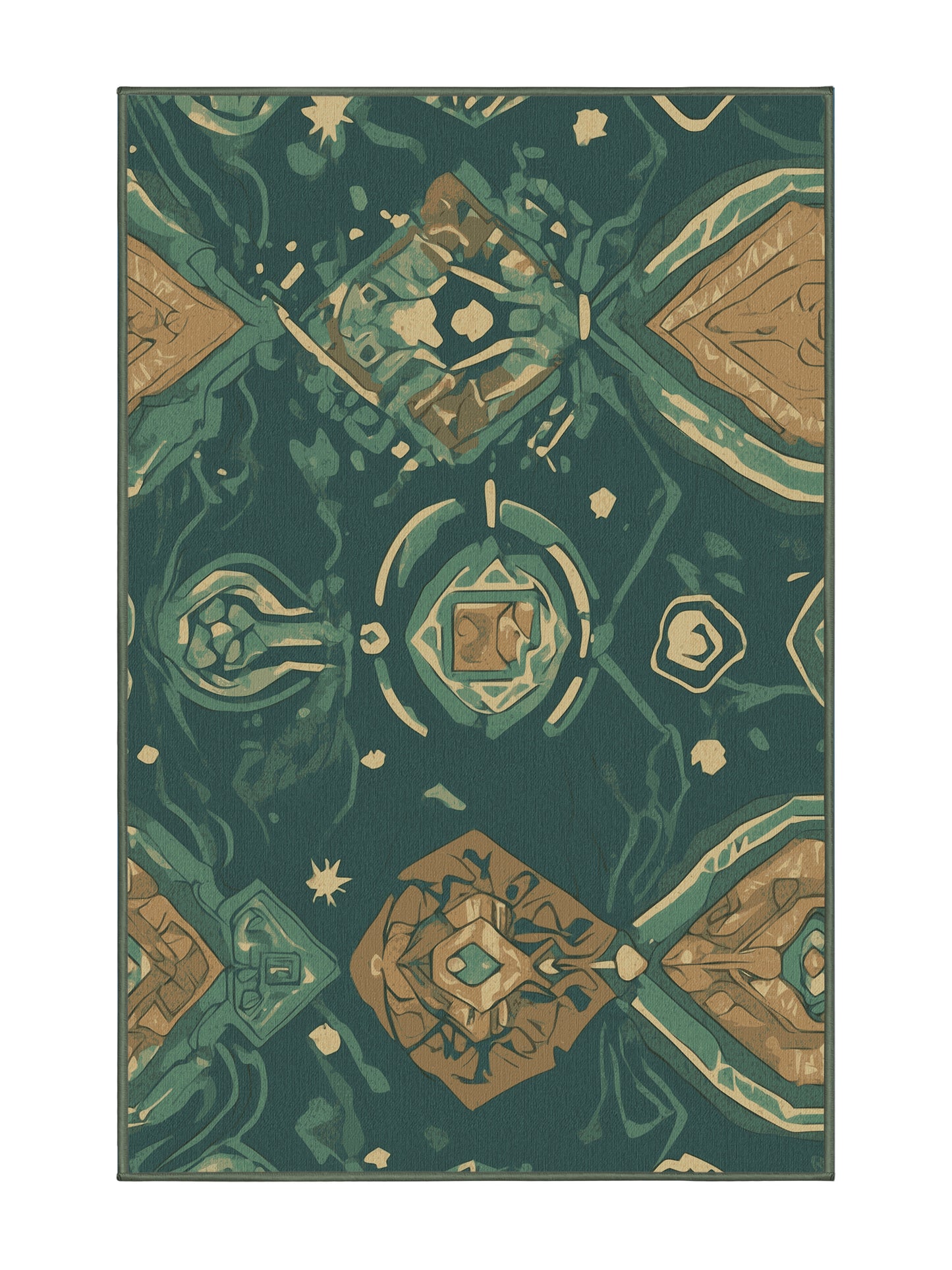 Heros Path Winds of Destiny - Premium Charcoal Blue Modern Area Rug | Plush & Washable Options | Rugolution Home Decor