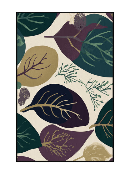 Mystic Flora Dreamcatcher Boughs - Premium Charcoal Blue Modern Area Rug | Plush & Washable Options | Rugolution Home Decor