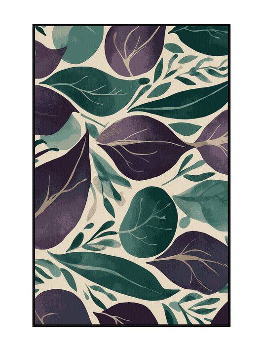 Mystic Flora Celestial Sprouts - Premium Gunmetal Modern Area Rug | Plush & Washable Options | Rugolution Home Decor