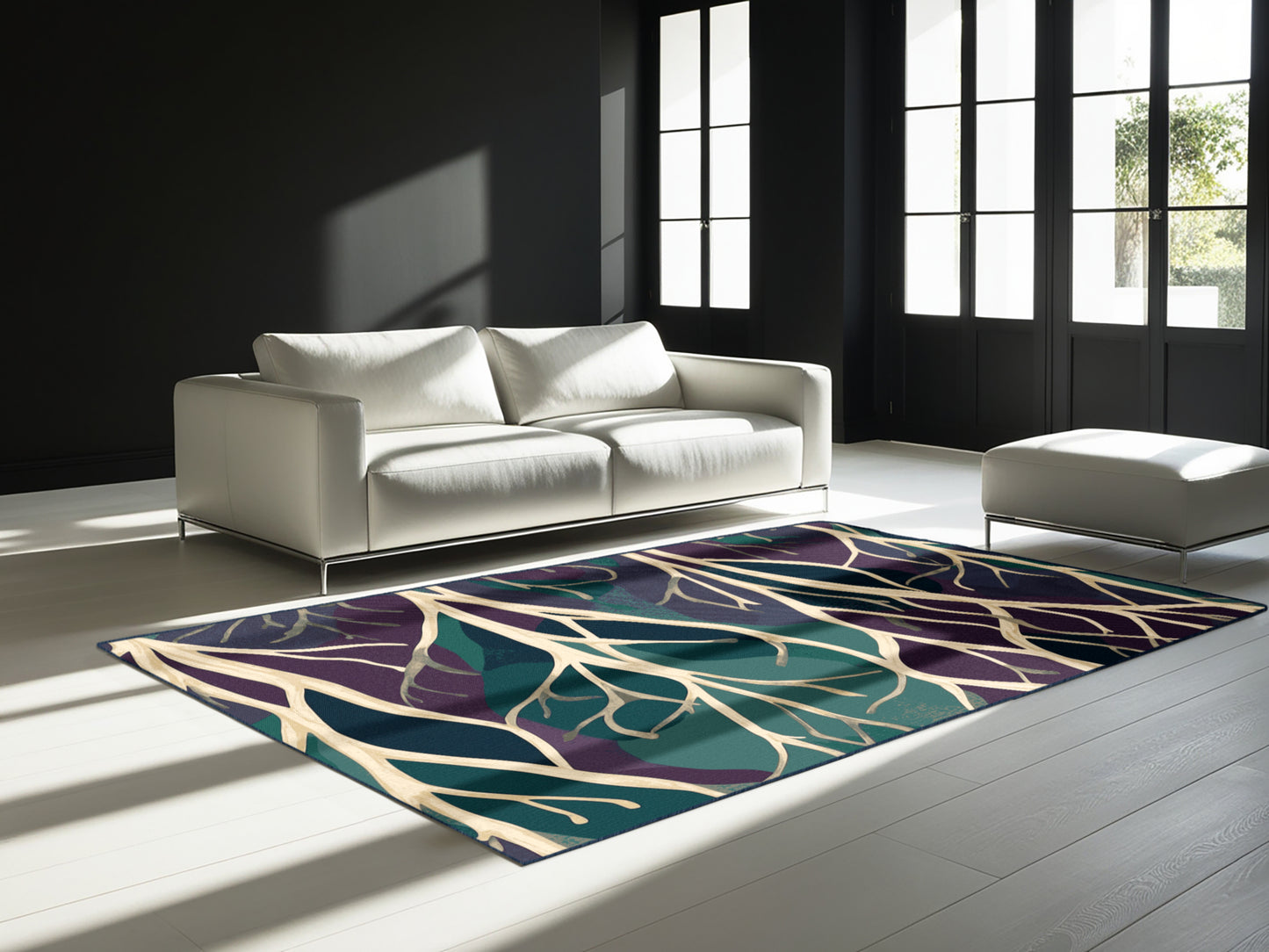 Velvet Leaves Rug