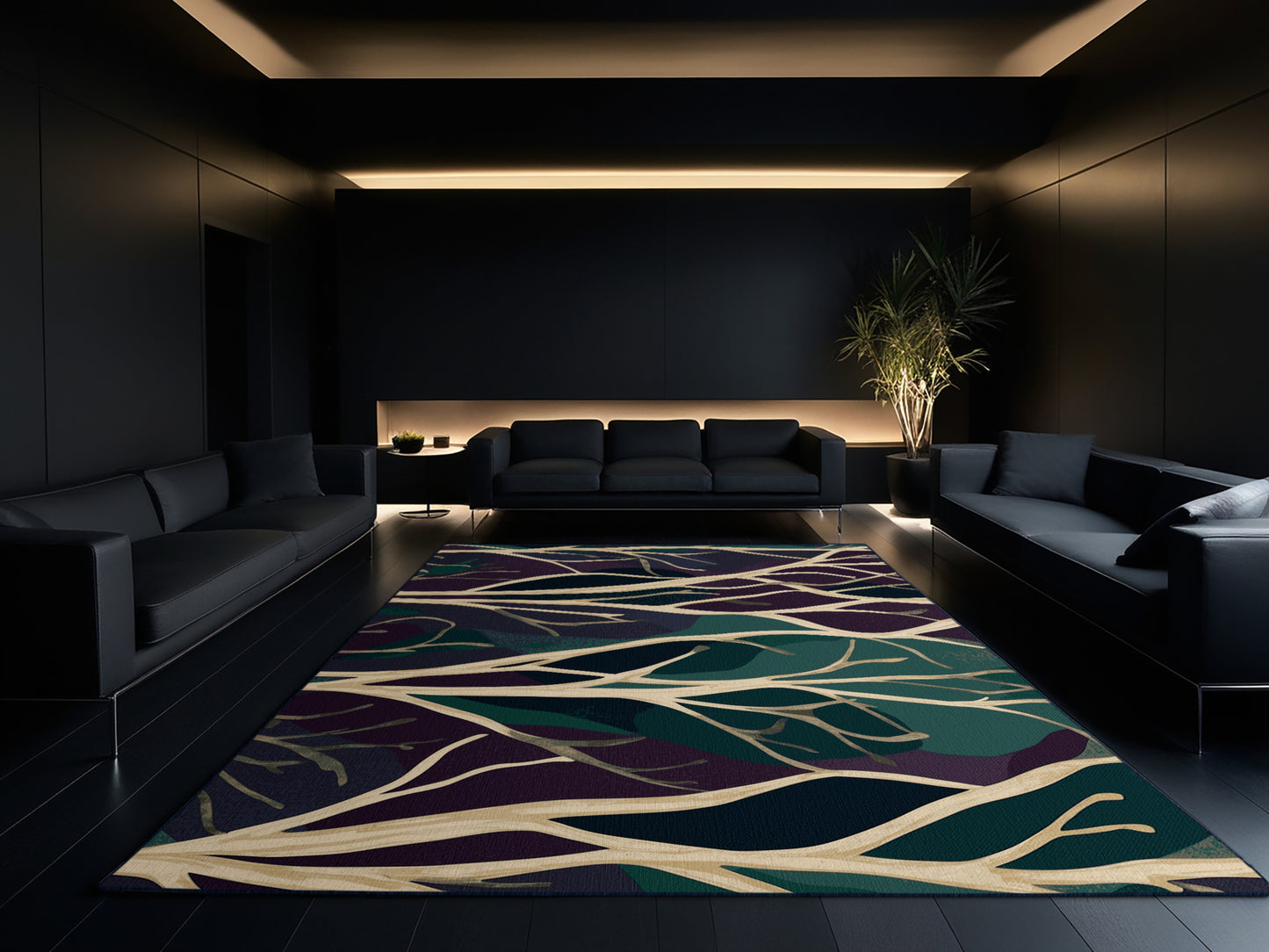 Velvet Leaves Rug