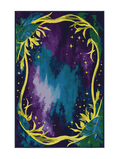 Mystic Grove Celestial Grove - Premium Purple Haze Modern Area Rug | Plush & Washable Options | Rugolution Home Decor