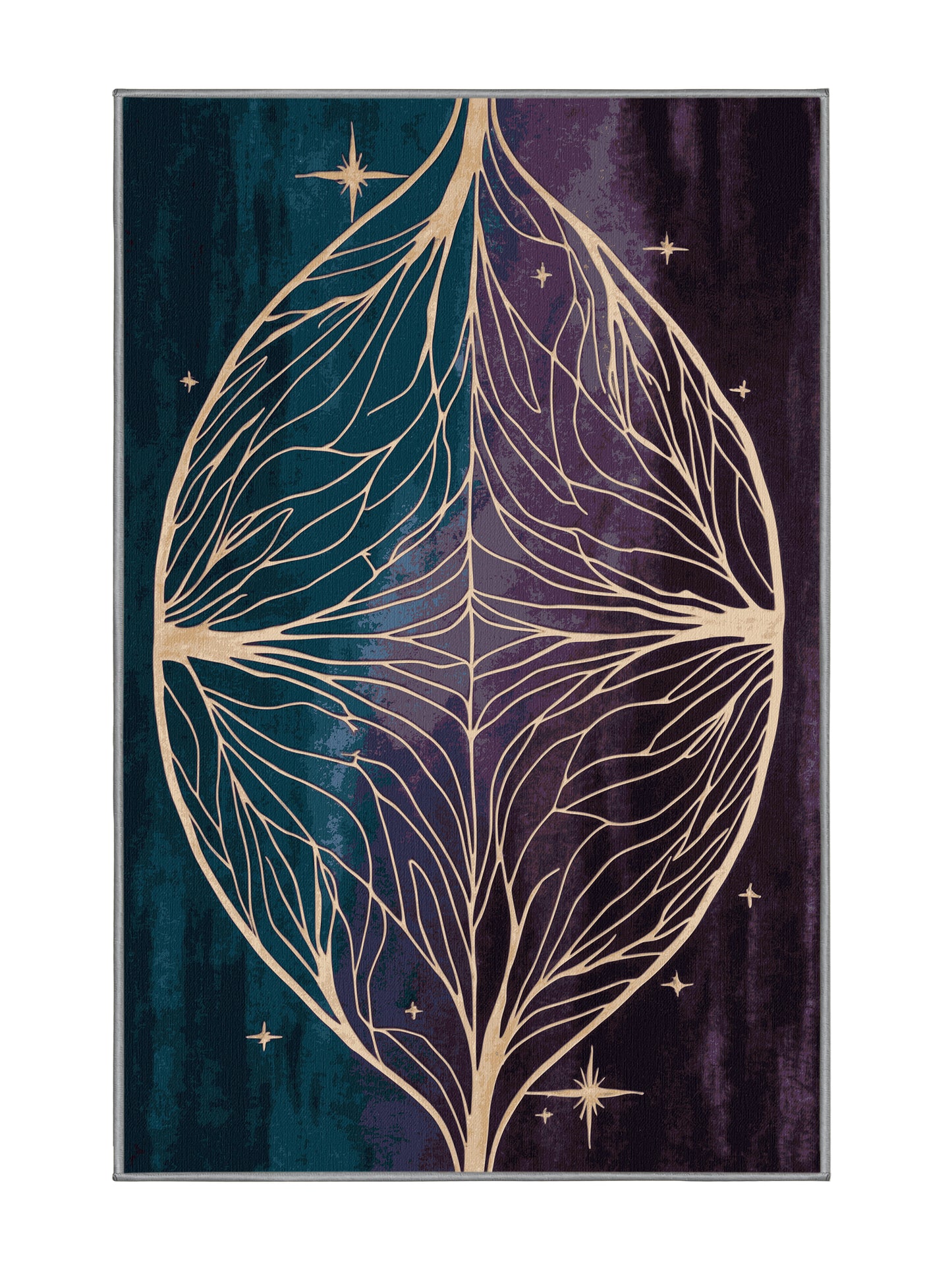 Mystic Grove Veil of Ivy - Premium Grape Modern Area Rug | Plush & Washable Options | Rugolution Home Decor