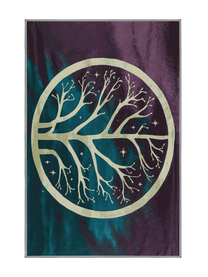 Mystic Grove Mystic Ferns - Premium Grape Modern Area Rug | Plush & Washable Options | Rugolution Home Decor