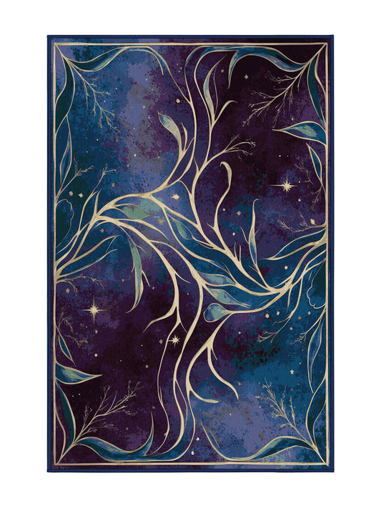 Mystic Grove Ethereal Branches - Premium Purple Haze Modern Area Rug | Plush & Washable Options | Rugolution Home Decor