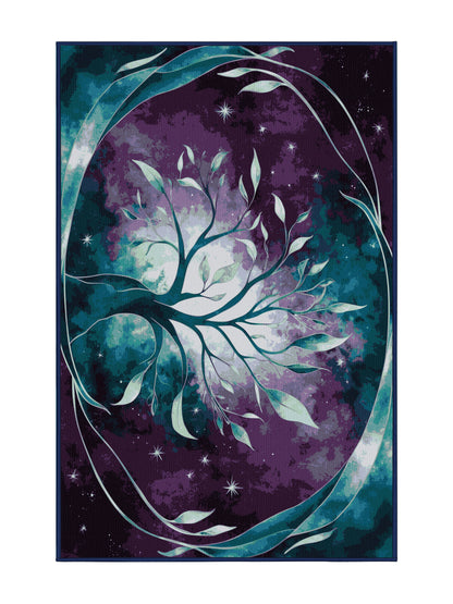 Mystic Grove Twilight Bramble - Premium Purple Haze Modern Area Rug | Plush & Washable Options | Rugolution Home Decor