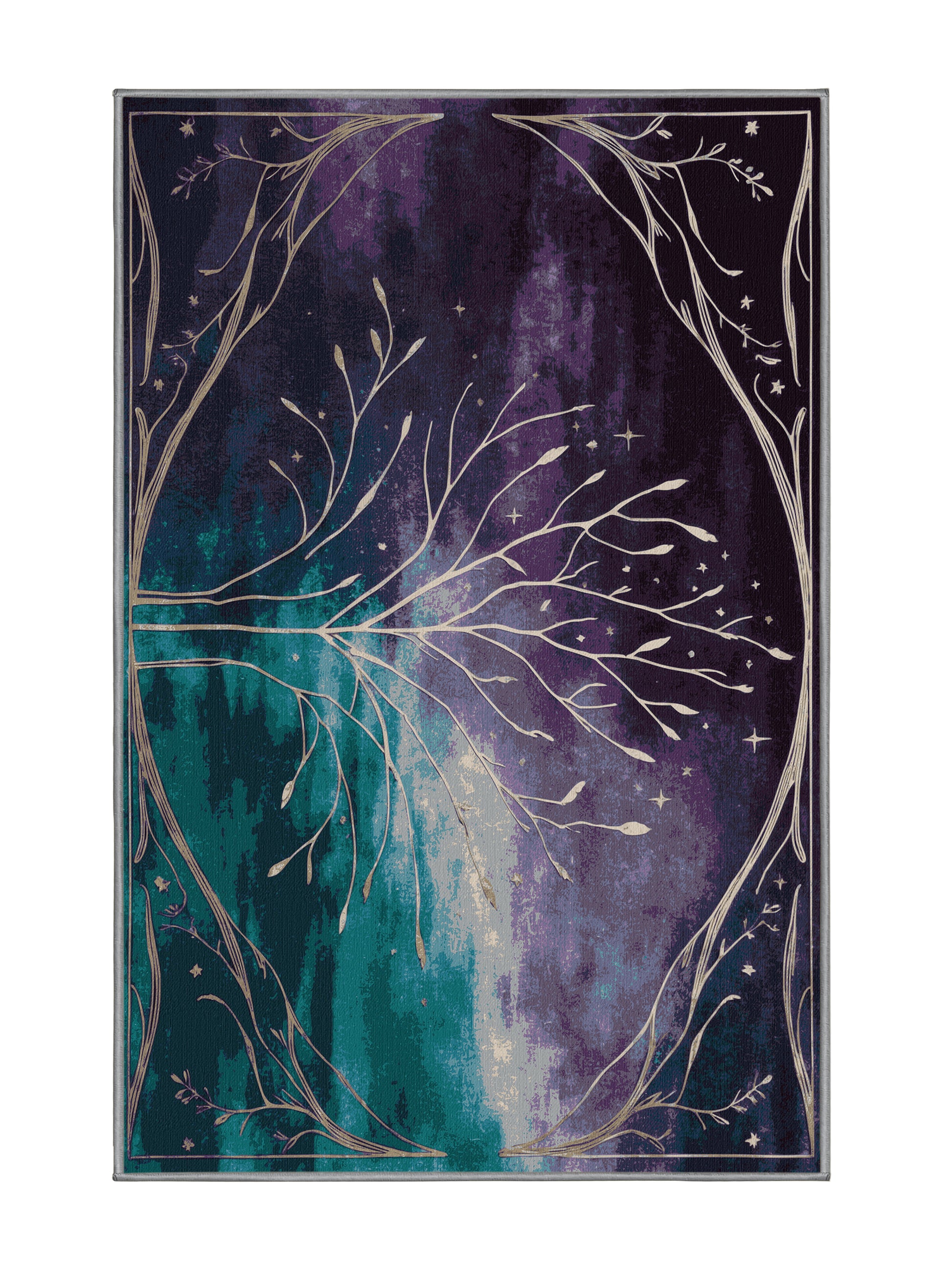 Mystic Grove Lush Dream - Premium Grape Modern Area Rug | Plush & Washable Options | Rugolution Home Decor