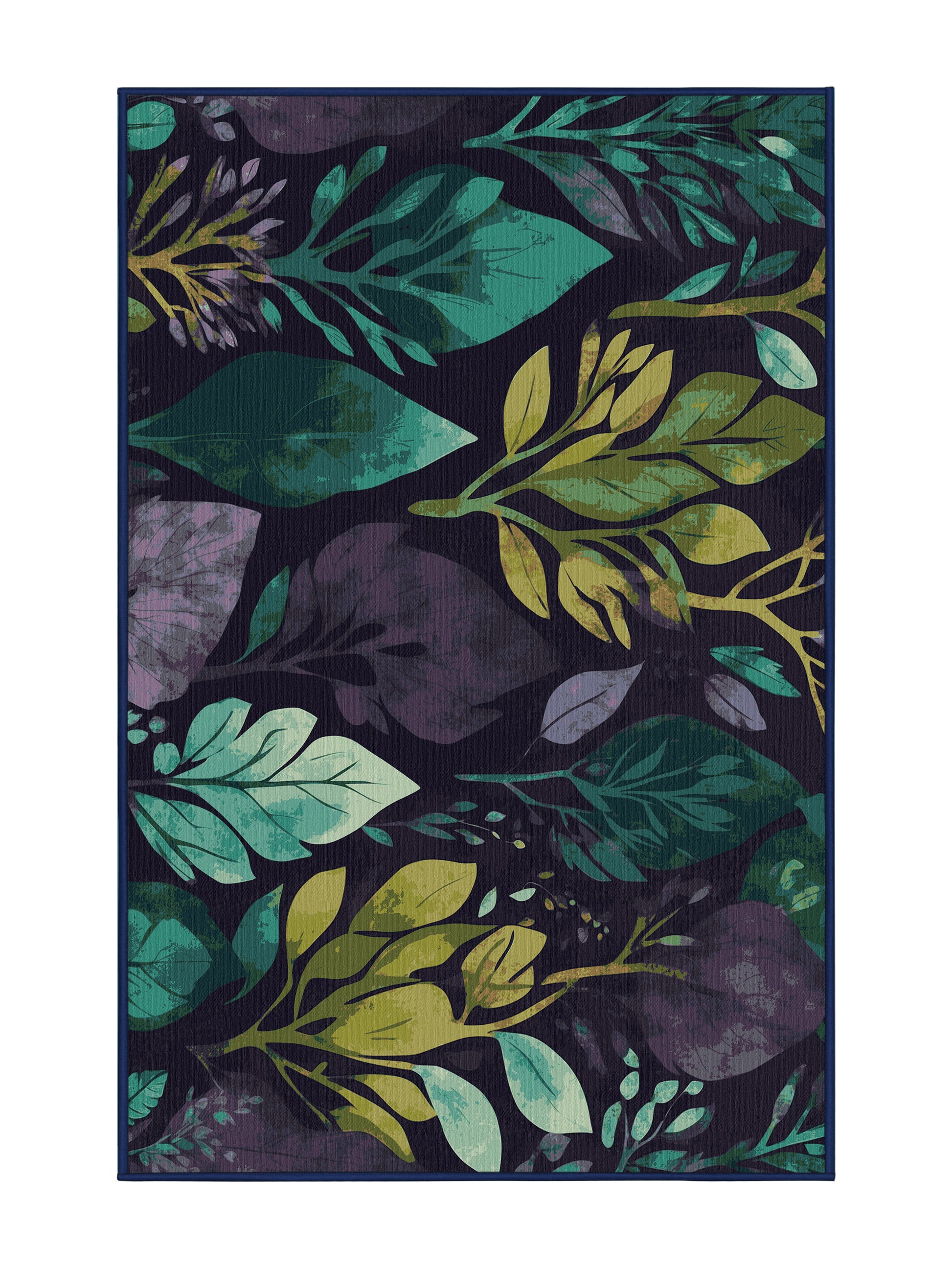 Mystic Grove Mystic Trellis - Premium Purple Navy Modern Area Rug | Plush & Washable Options | Rugolution Home Decor