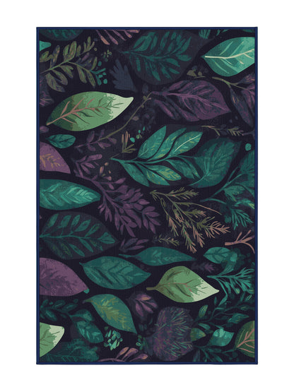 Mystic Grove Starlit Canopy - Premium Purple Navy Modern Area Rug | Plush & Washable Options | Rugolution Home Decor