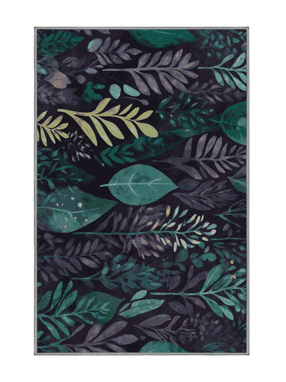 Mystic Grove Dreamleaf - Premium Grape Modern Area Rug | Plush & Washable Options | Rugolution Home Decor