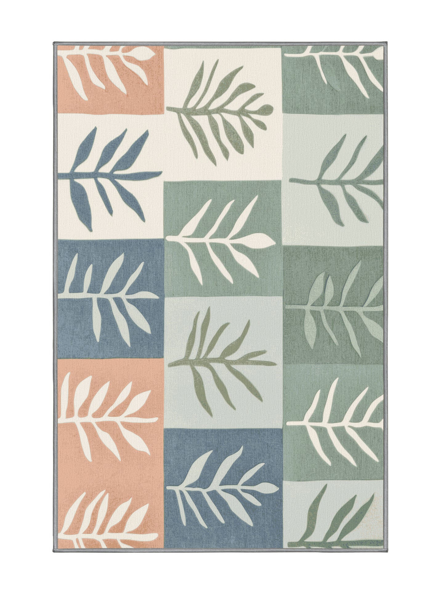 Natures Haven Garden Melody - Premium Grayish Turquoise Modern Area Rug | Plush & Washable Options | Rugolution Home Decor