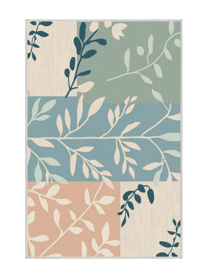 Natures Haven Ivy Radiance - Premium AntiqueWhite (W3C) Modern Area Rug | Plush & Washable Options | Rugolution Home Decor