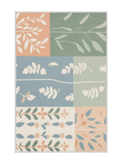 Natures Haven Fresh Horizon - Premium MintCream (W3C) Modern Area Rug | Plush & Washable Options | Rugolution Home Decor