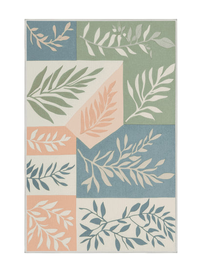 Natures Haven Frosted Canopy - Premium MintCream (W3C) Modern Area Rug | Plush & Washable Options | Rugolution Home Decor