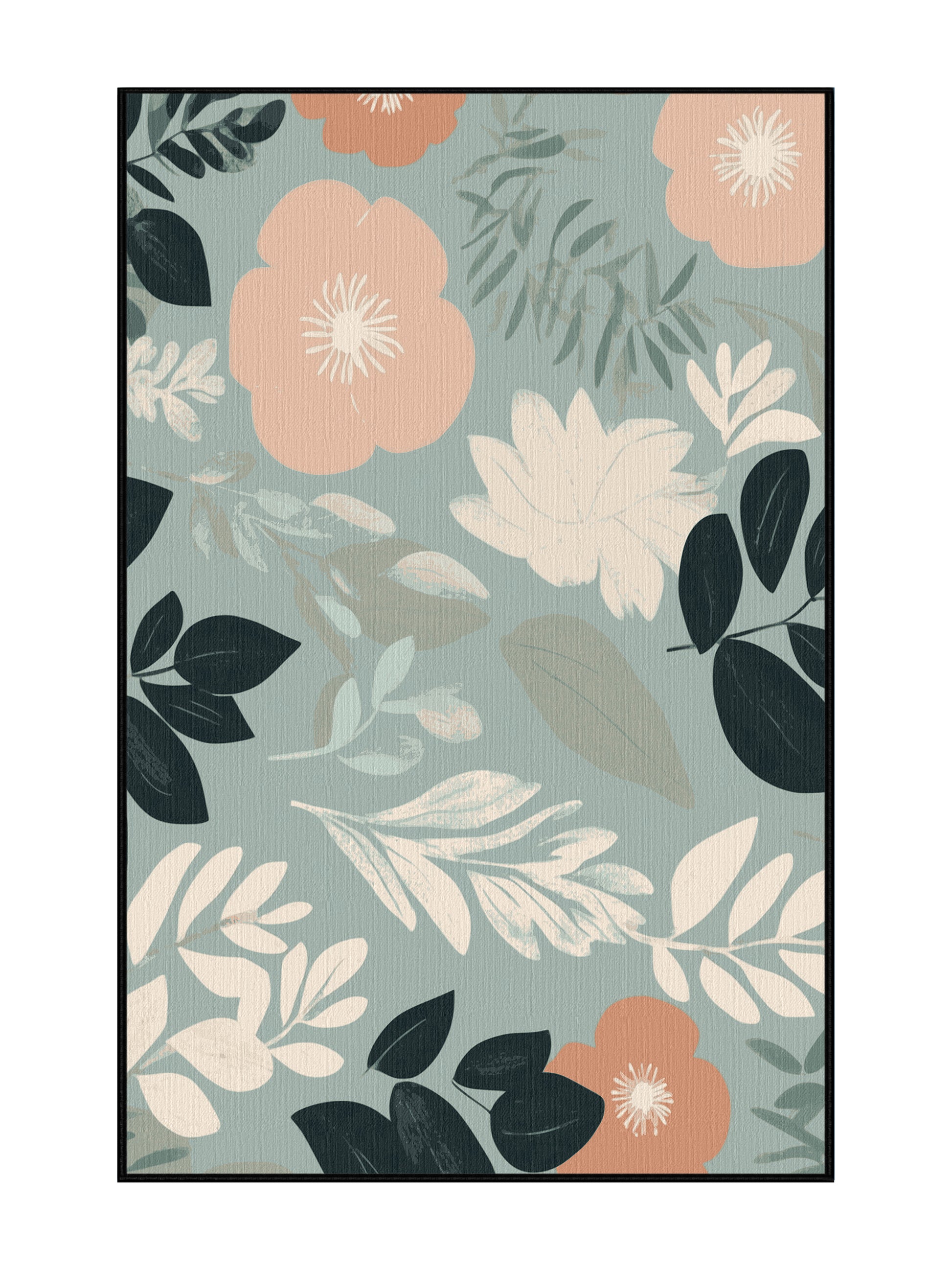 Natures Haven Petal Horizon - Premium Gunmetal Gray Modern Area Rug | Plush & Washable Options | Rugolution Home Decor