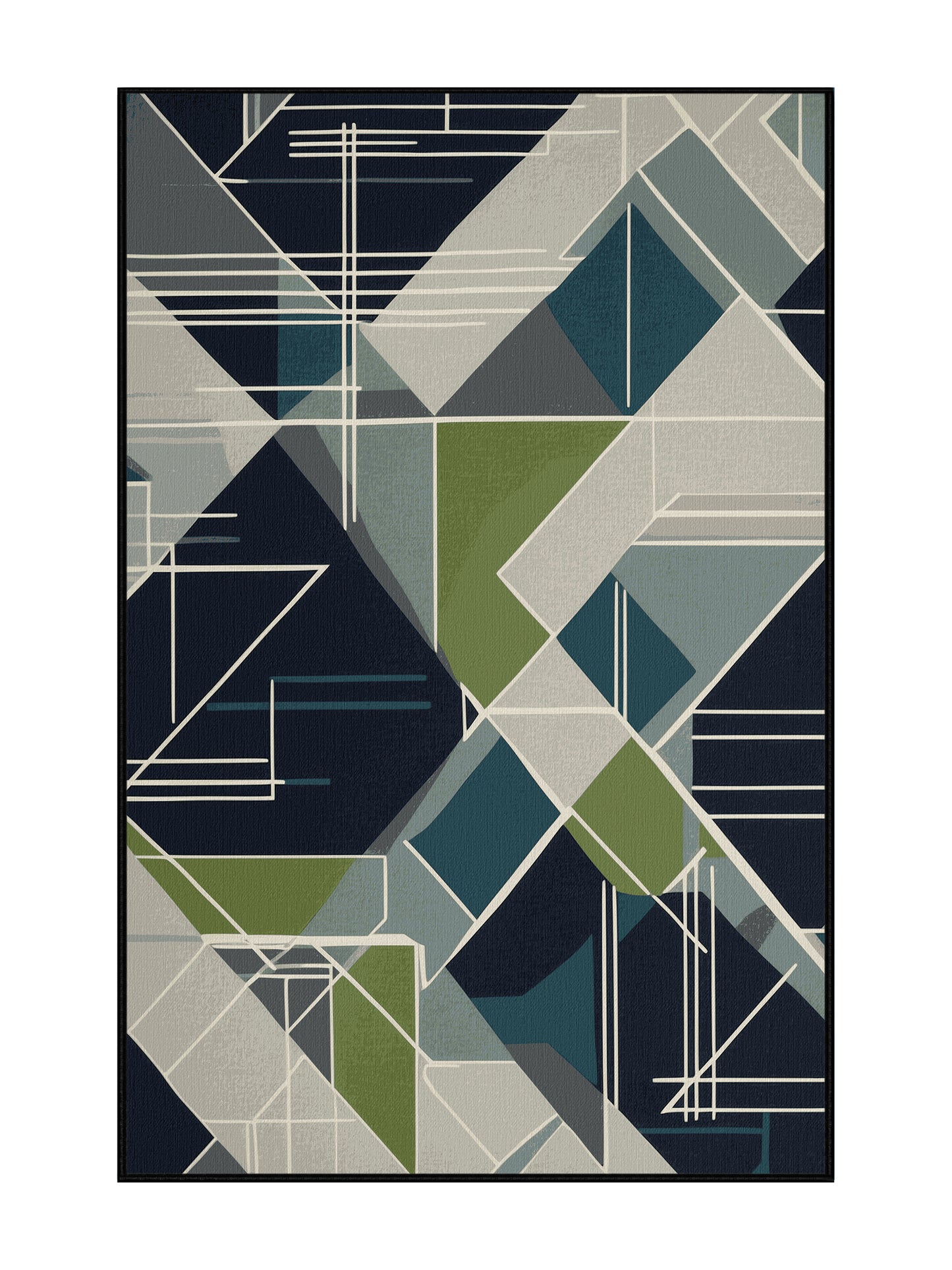 NeoLoom Galaxy Void Horizon - Premium Dark Slate Modern Area Rug | Plush & Washable Options | Rugolution Home Decor