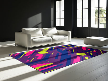 Neon Fractals Rug