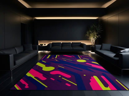 Neon Fractals Rug