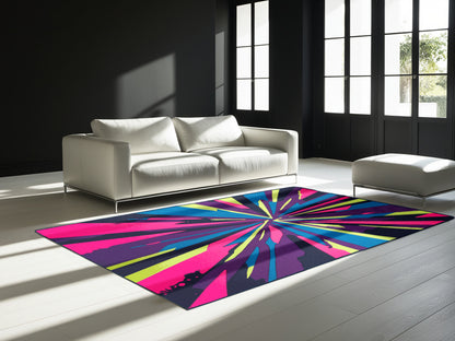 Neon Inferno Rug