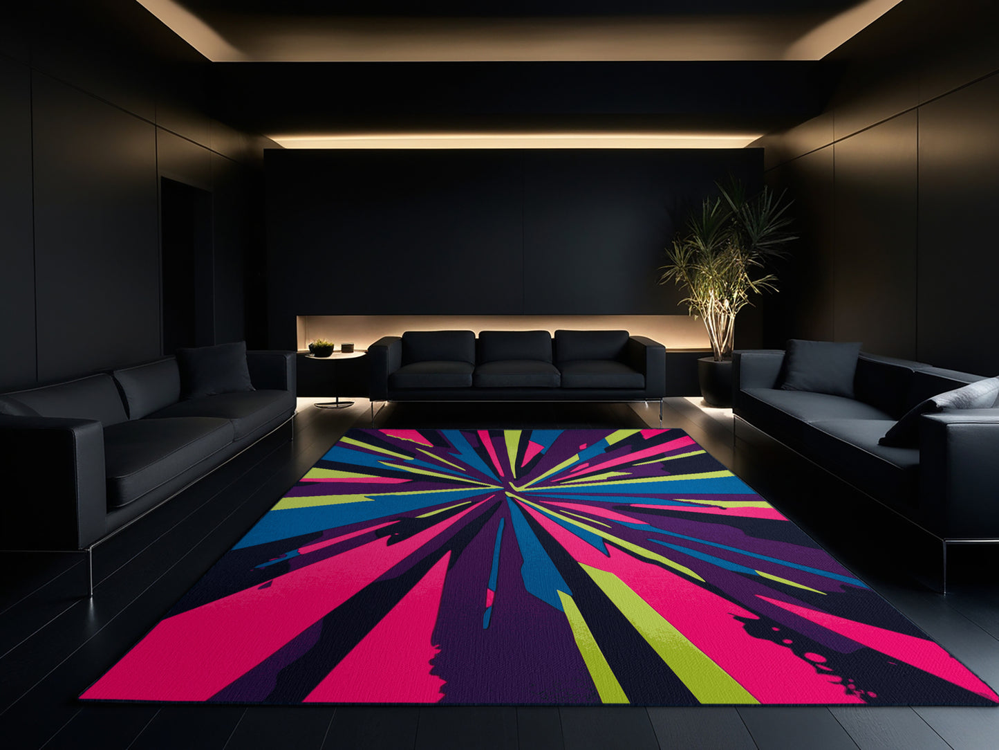 Neon Inferno Rug