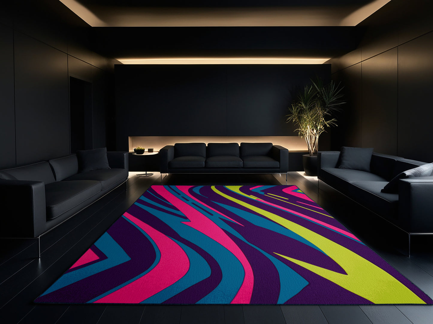 Glowbeam Grid Rug