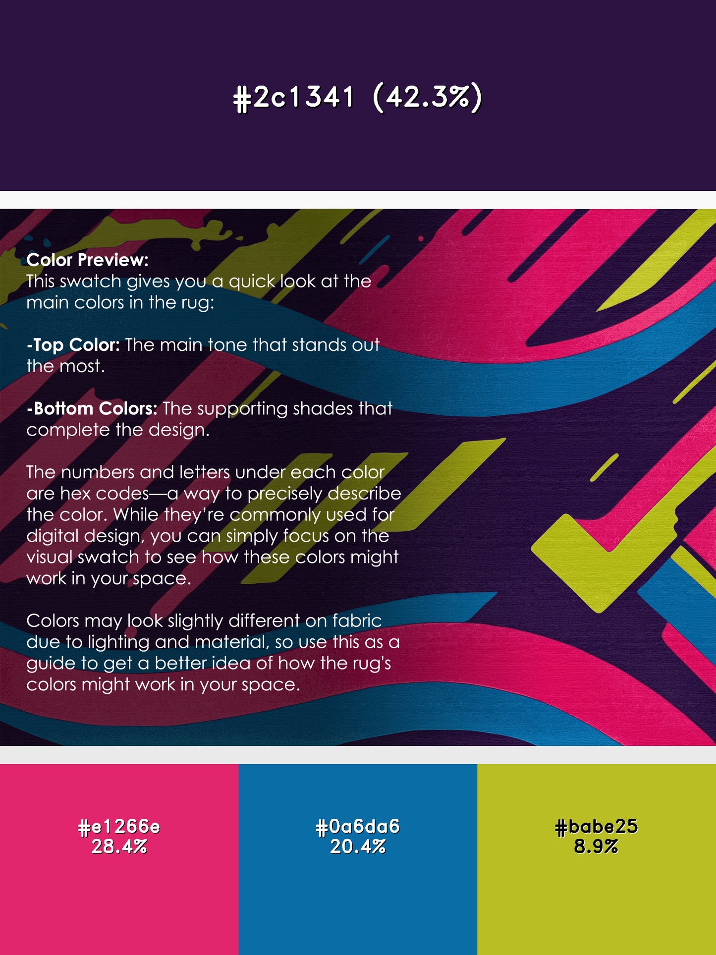 Vivid Oscillation Rug