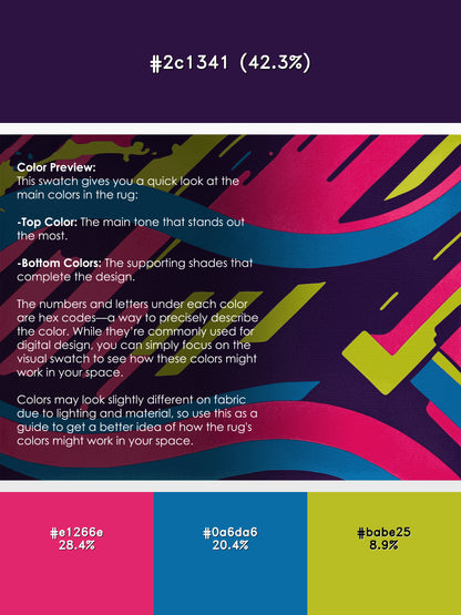 Vivid Oscillation Rug