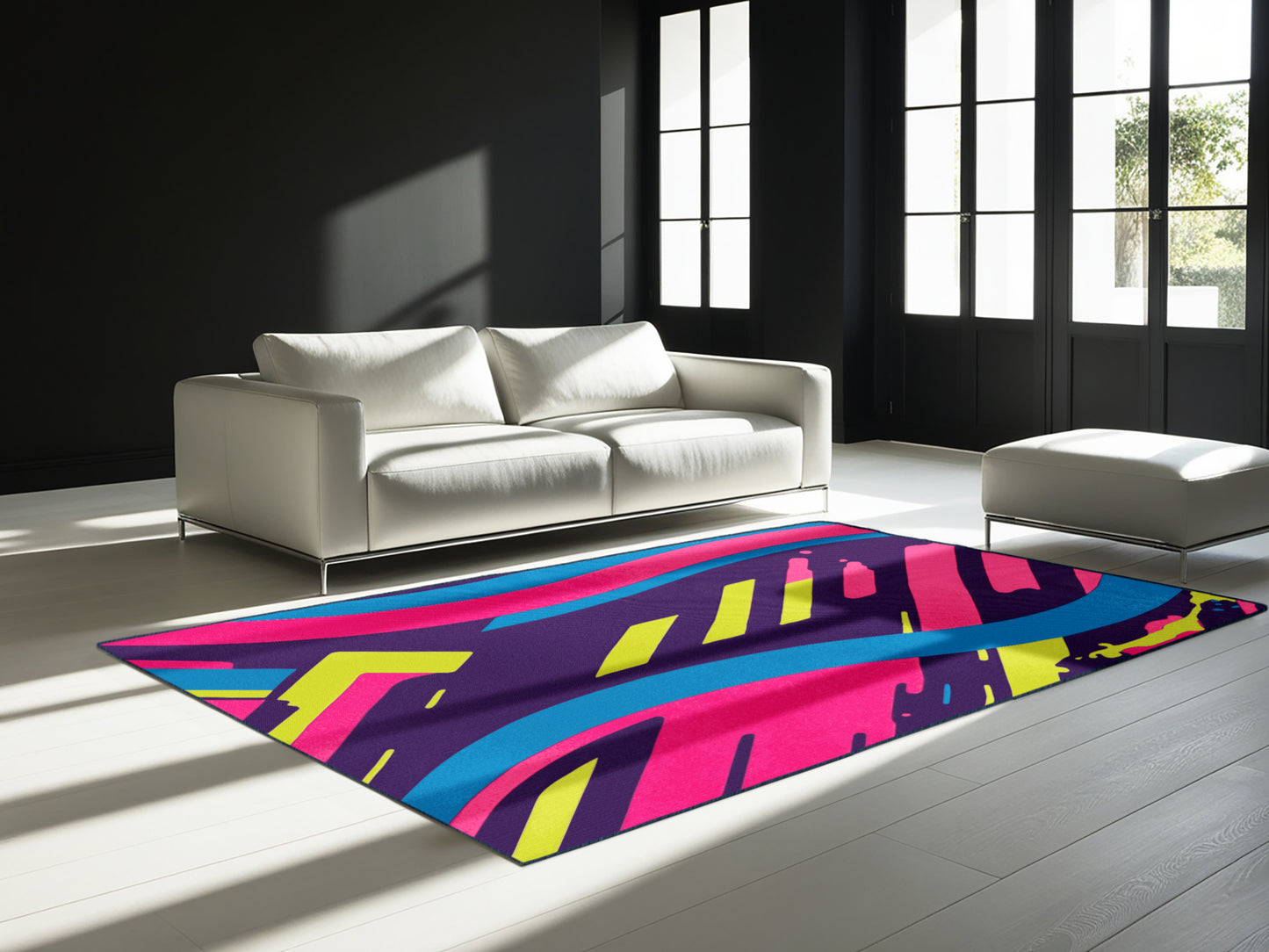 Vivid Oscillation Rug