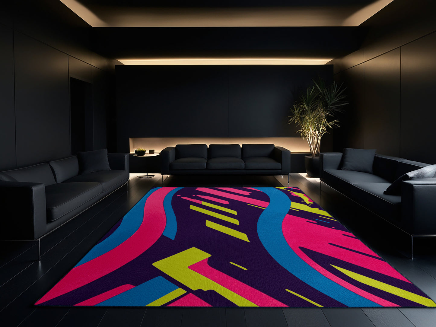 Vivid Oscillation Rug