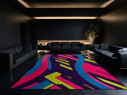 Vivid Oscillation Rug