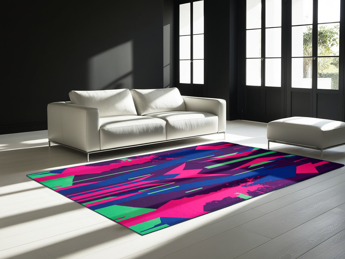 Circuit Bloom Rug