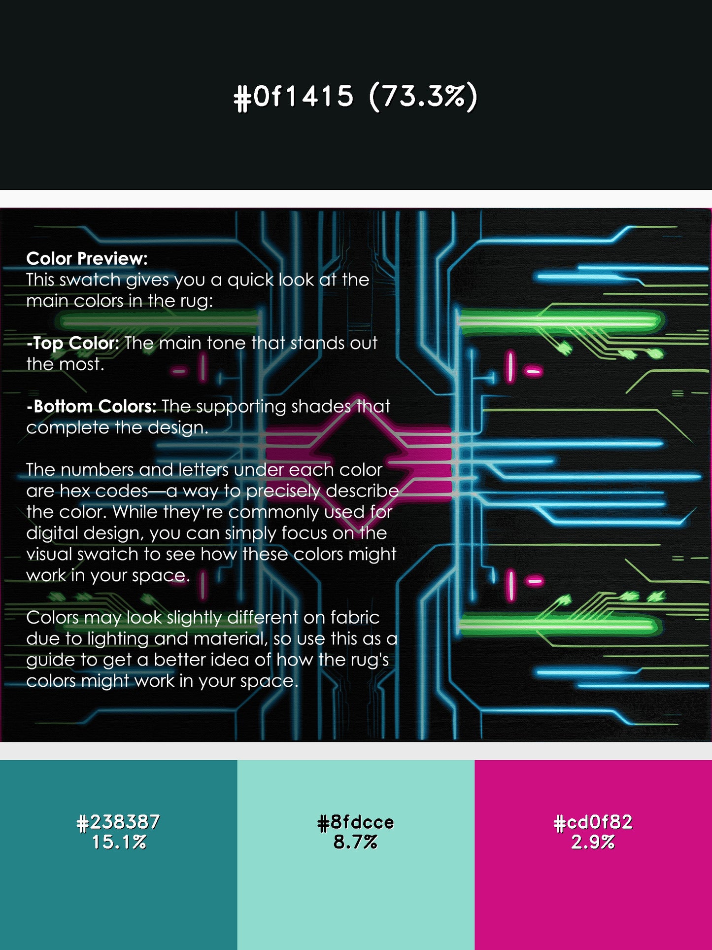 Technicolor Streak Rug