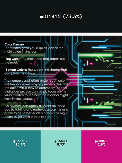 Technicolor Streak Rug