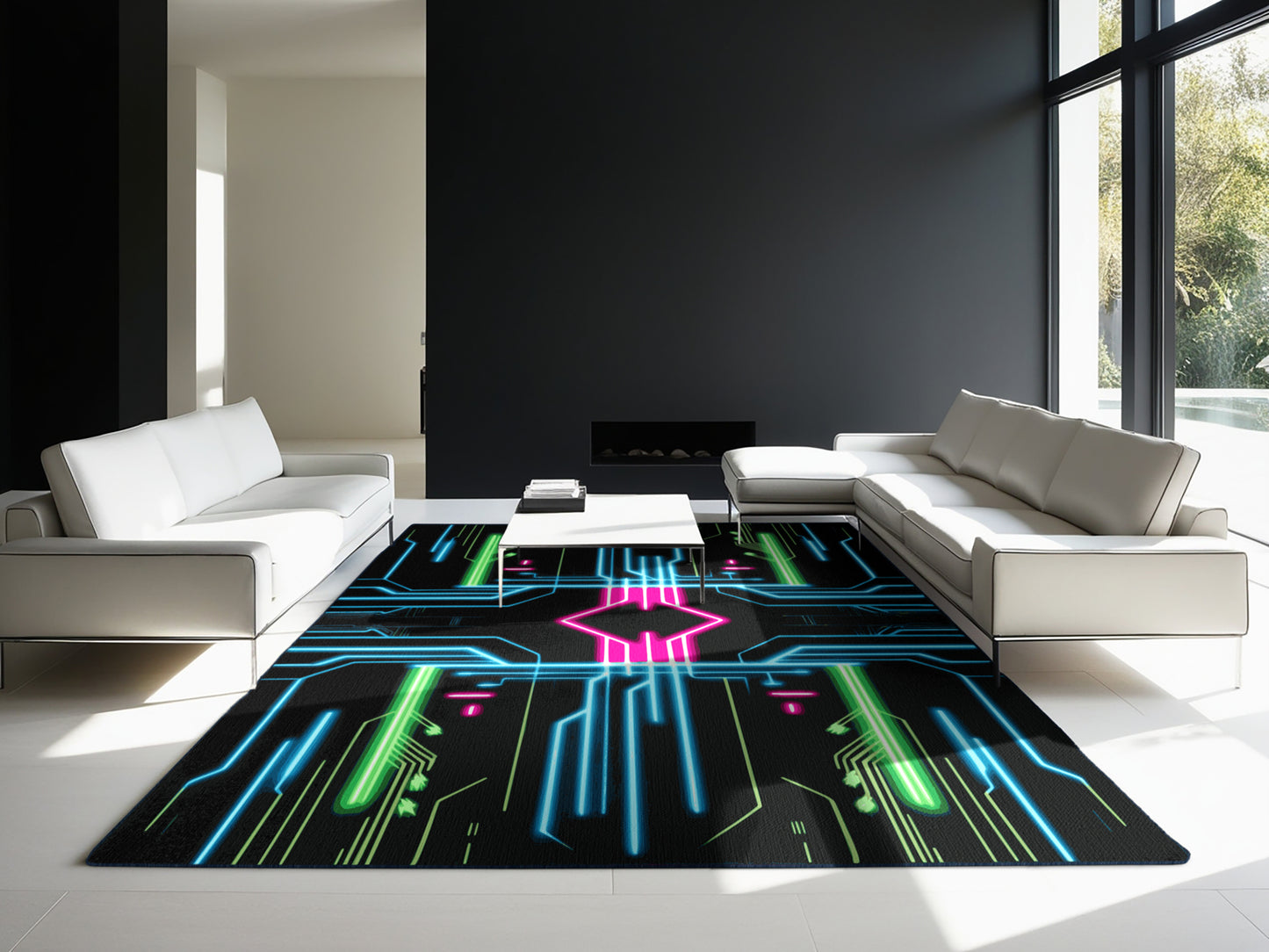 Technicolor Streak Rug