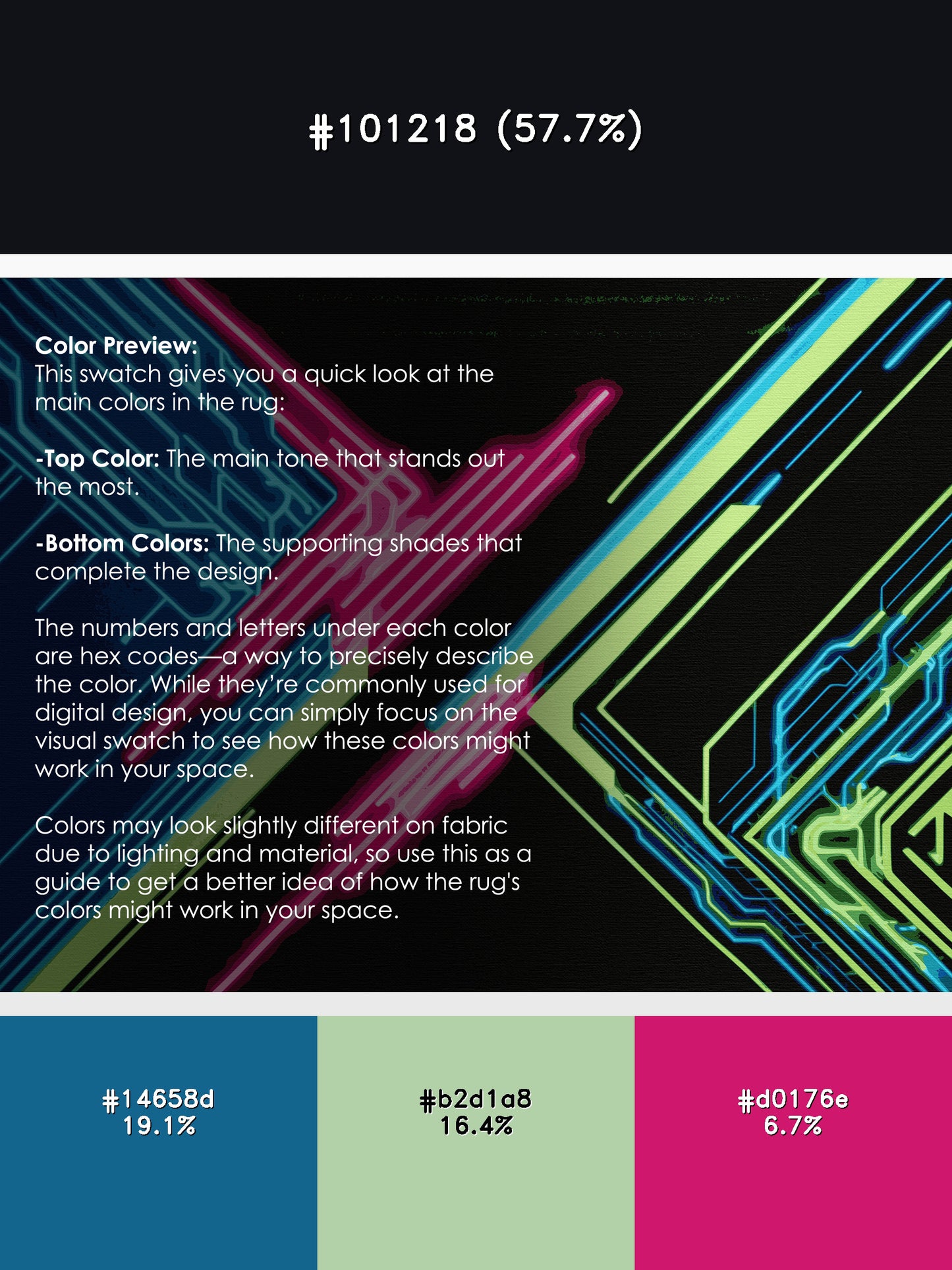 Fluorescent Echo Rug