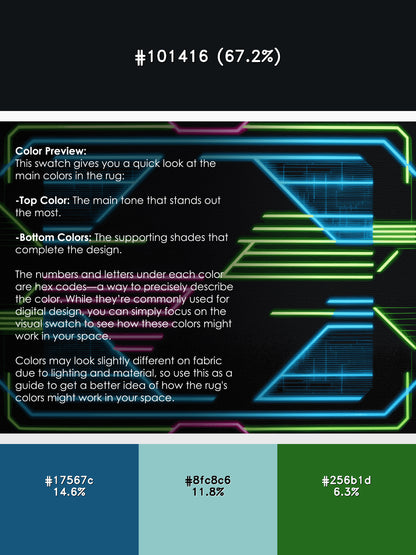 Electric Gradient Rug