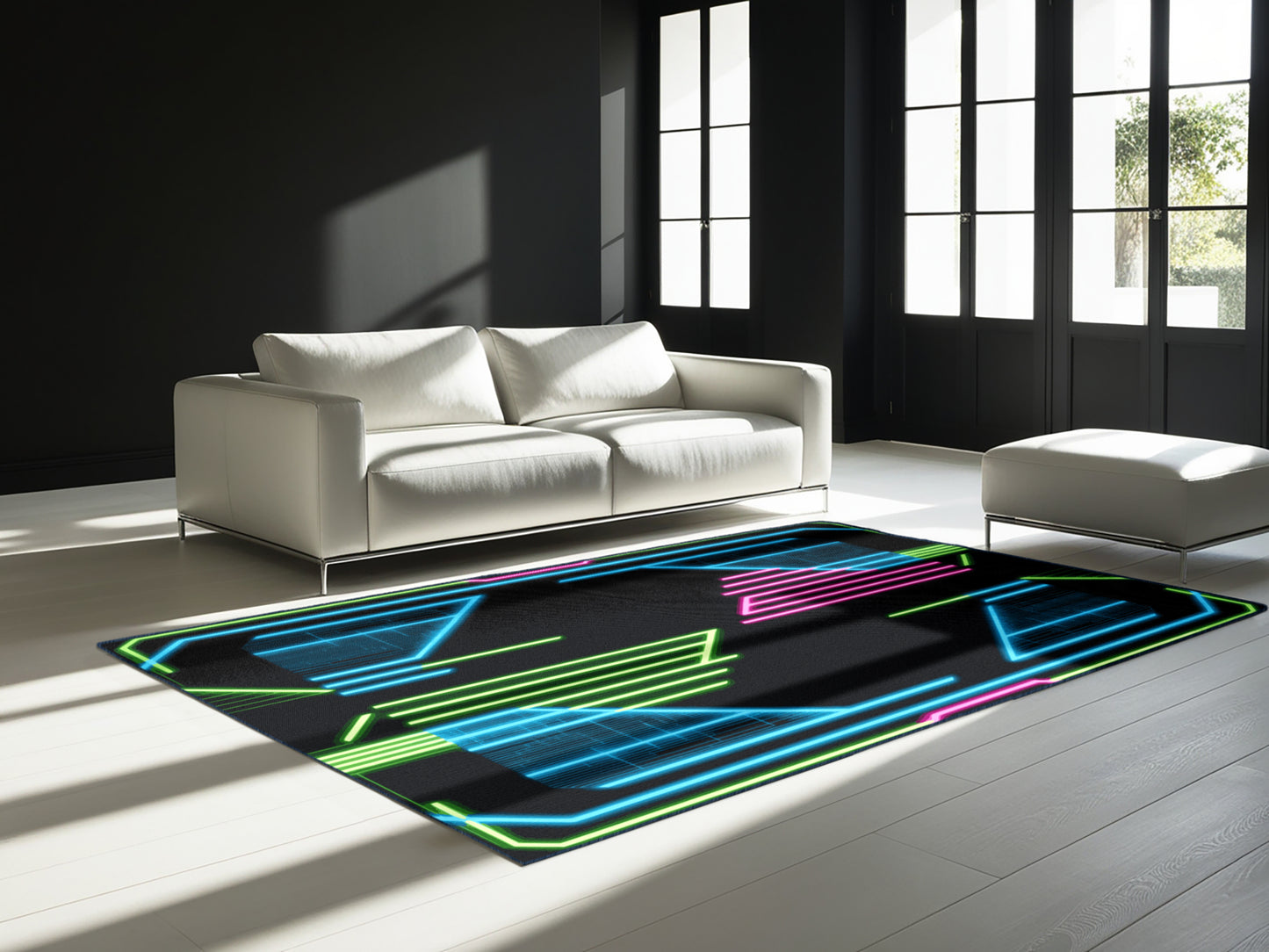 Electric Gradient Rug