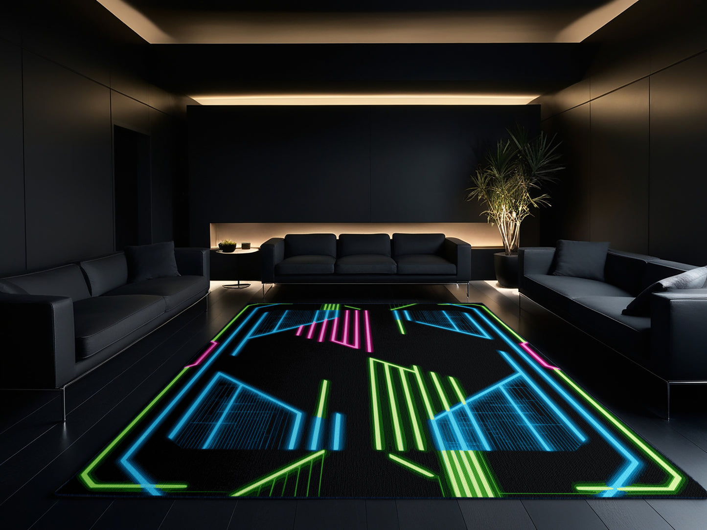 Electric Gradient Rug