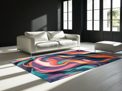 Neon Reverb Rug