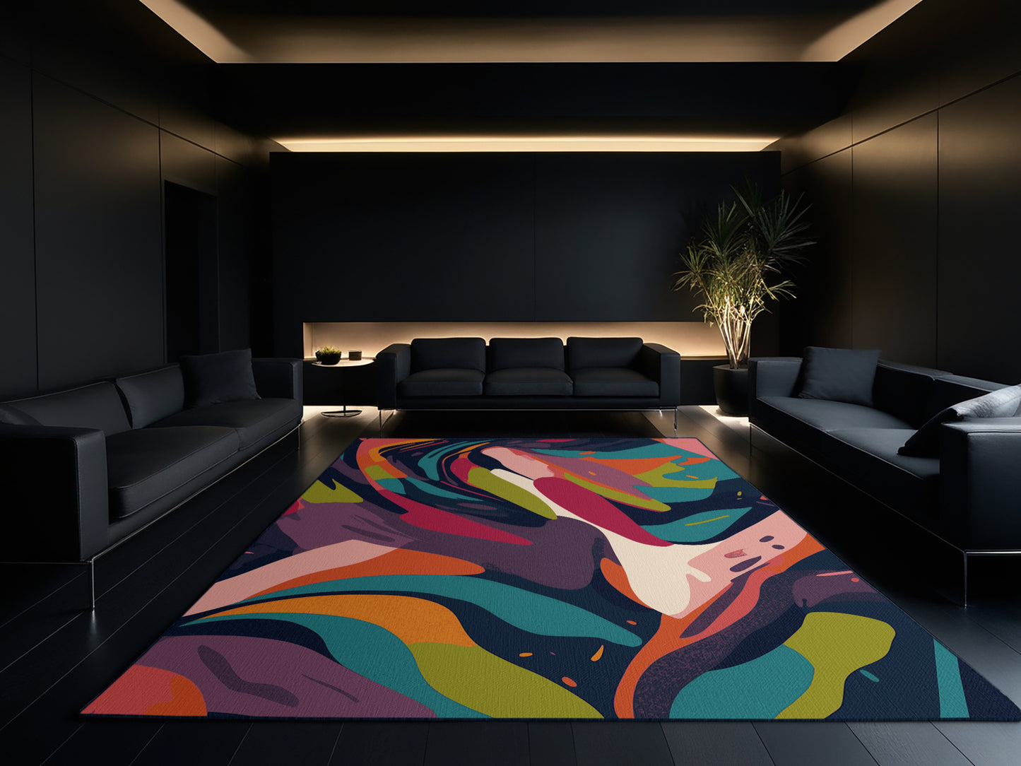 Chromatic Illusion Rug