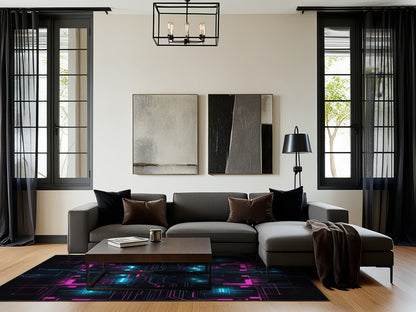 Electric Ripple Rug