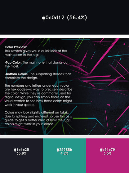 Fluorescent Threads Rug