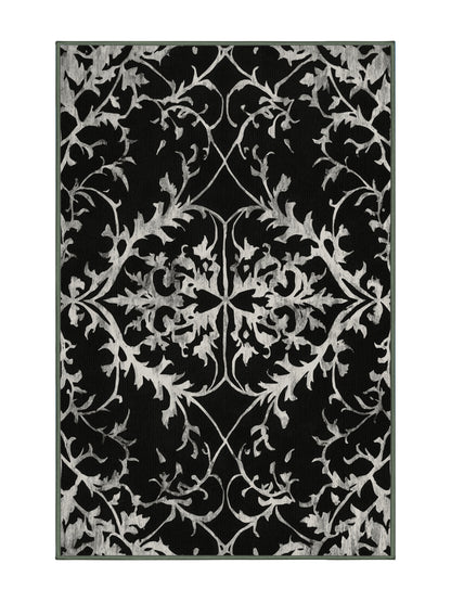 Nocturne Elegance Ebon Elegance - Premium Camouflage Green Modern Area Rug | Plush & Washable Options | Rugolution Home Decor