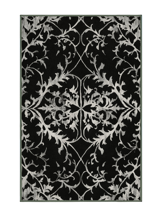 Nocturne Elegance Ebon Elegance - Premium Camouflage Green Modern Area Rug | Plush & Washable Options | Rugolution Home Decor